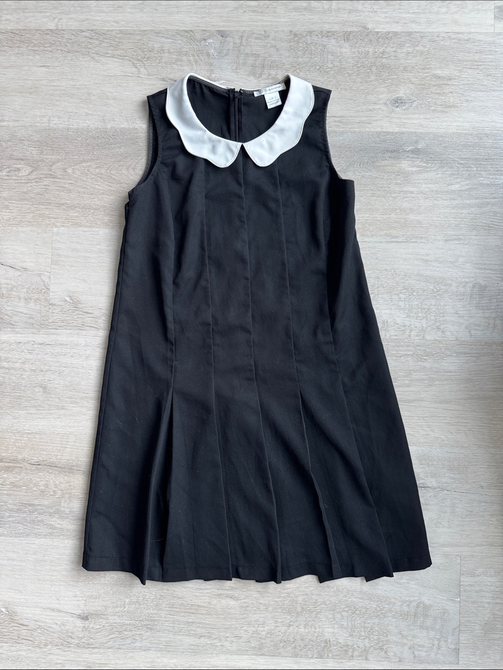 Black Dress with White Peter Pan Collar